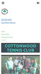 Mobile Screenshot of cottonwoodtennisclub.com